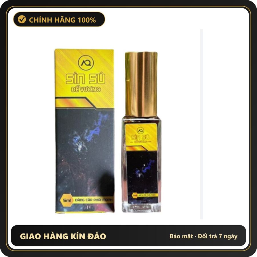 (Che Tên) Xịt kéo dài thời gian cho nam - Sìn Sú Đế Vương chai 5ml - Sìn lạnh cao cấp Hộp Trắng Kín