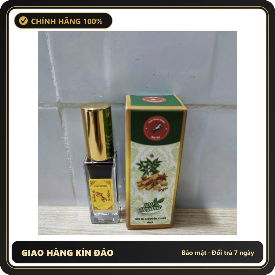 (Che Tên) Sìn Sú Vip nắp vàng - Sìn nóng hiệu quả nhanh chóng duy trì đến 45p - Chai 5ml Hộp Trắng Kín