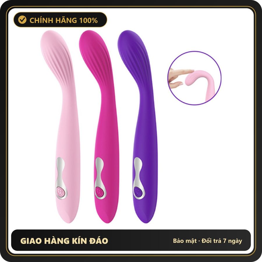 (Che Tên) Que rung mô phỏng ngón tay chạm điểm G dễ dàng - 10 chế độ rung - pin sạc Chuẩn Auth