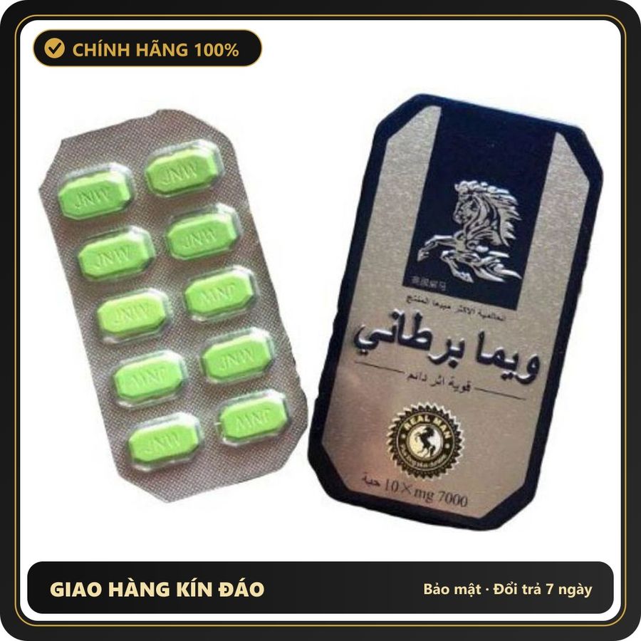(Che Tên) Viên uống Ngựa Thái hỗ trợ tăng cường sinh lý nam 278344 Chuẩn Auth