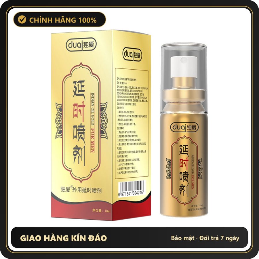 (Che Tên) Xịt kéo dài thời gian Ấn Độ cho nam giới chai 10ml Giao Nhanh Toàn Quốc