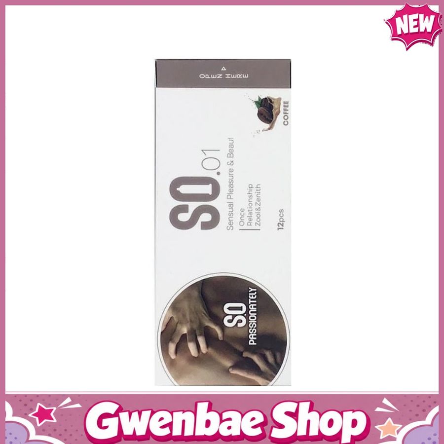 Bao cao su SO Passionately - Mỏng, hương cà phê - Hộp 12 cái - Gwen Shop Chính Hãng
