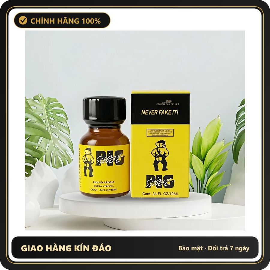 (Che Tên) Popper 10ml pig, dòng chính hãng,ko nhức đầu,ko bỏng mũi - Hàng Mới Về