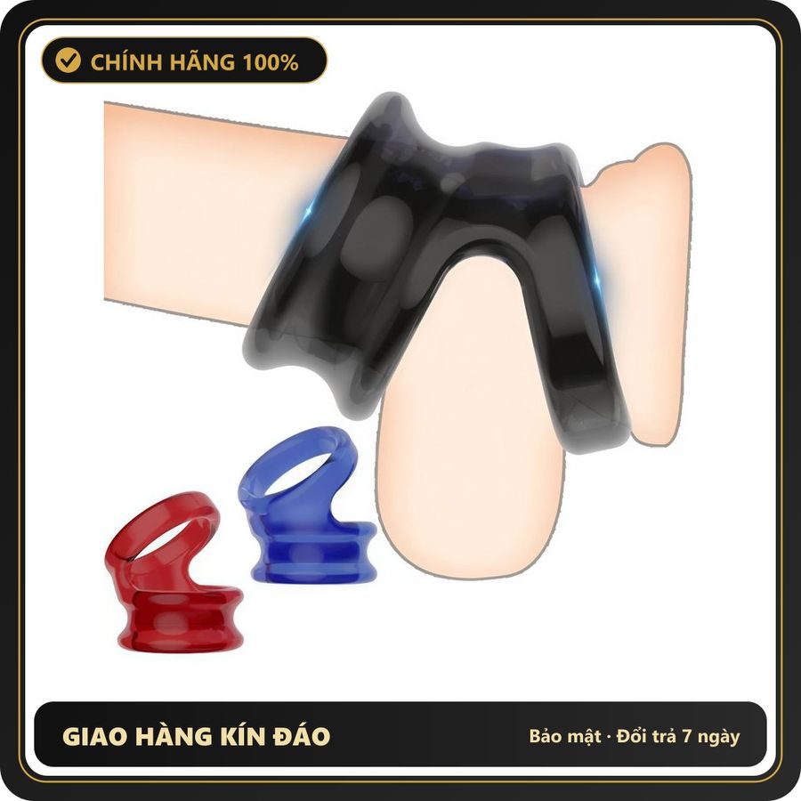 (Che Tên) (Sale) Vòng Đeo Dương Vật, Chống Xuất Tinh Sớm, Giúp Cương Cứng, To Dài, Che Tên Hộp Trắng Kín