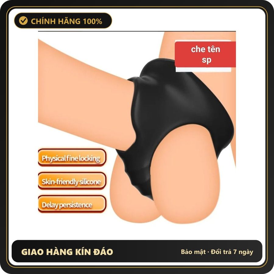 (Che Tên) ( Sale) vòng đeo dương vật 3 cạnh, giúp cương cứng, to dài, kéo dài thời gian quan hệ,che tên Giao Nhanh Toàn Quốc