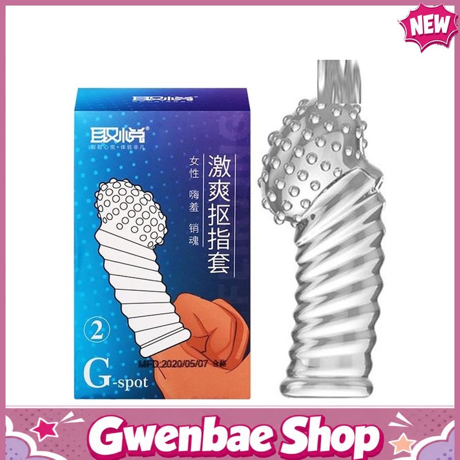 Bao cao su ngón tay dài Aichao G-spot 2 - Gai nổi lớn - Hộp 1 cái - Gwen Shop Chính Hãng