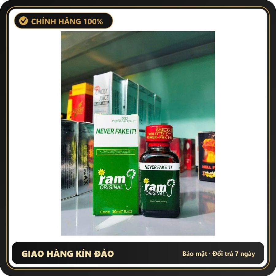 (Che Tên) ( Dòng Mạnh) Popper 30ml USA Hàng Chính Hãng, Hít tới đâu phê tới đó Hộp Trắng Kín
