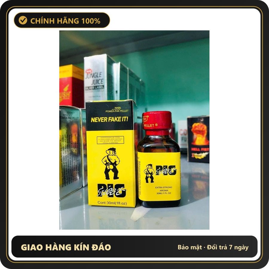 (Che Tên) () Chai Hít Popper 30ml USA, Hàng Chính Hãng,Dòng Cực Mạnh, Phê Lâu, Ko Nhức Đầu, Ko Bỏng Mũi, Che Tên - Hàng Mới Về