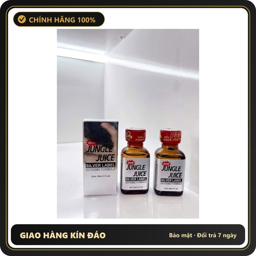 (Che Tên) ( Nhà Thuốc Sức Khoẽ. Com) Chai Hít Popper 30ml USA, Hàng Chính Hãng, Cực Mạnh, Phê Lâu,Mùi Hương Dịu, Dễ Hít Hộp Trắng Kín