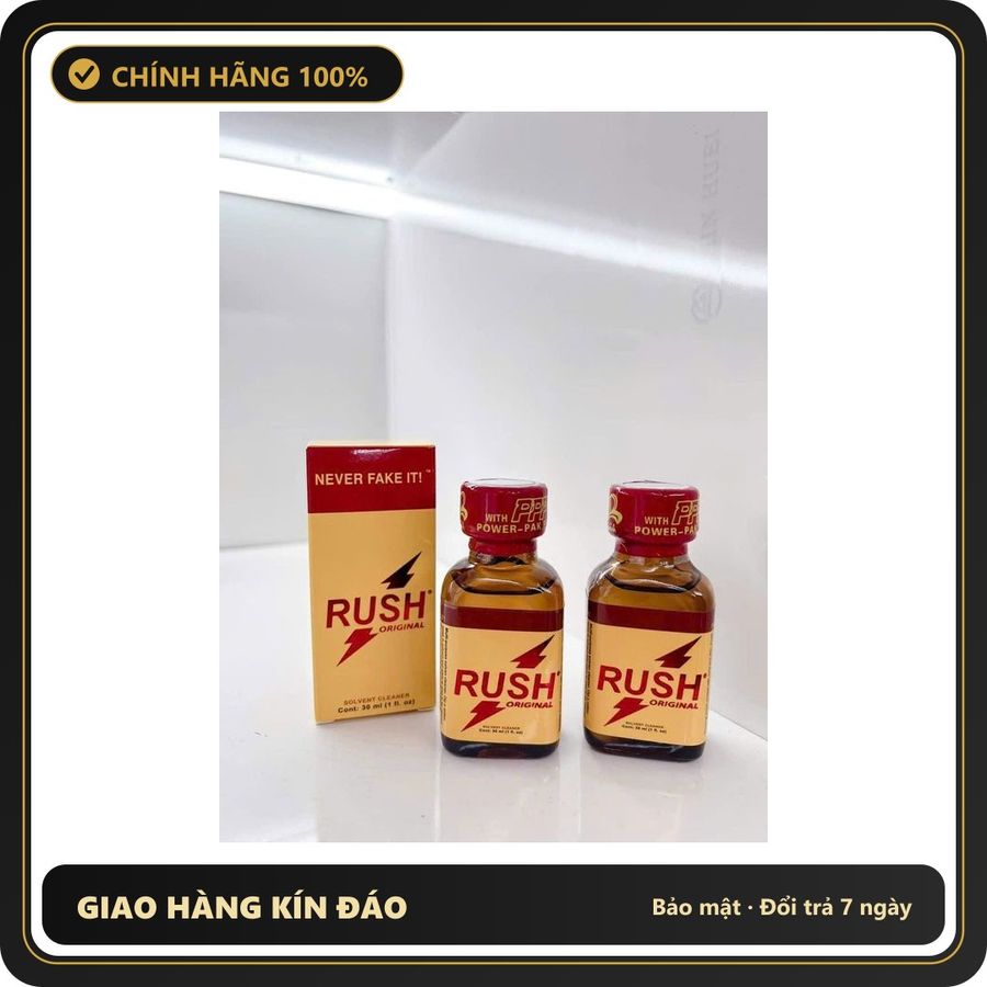 (Che Tên) ( ) Popper Rush 30ml USA, Dòng Siêu Mạnh,Hít Là Phê Ngay Bảo Mật Tuyệt Đối