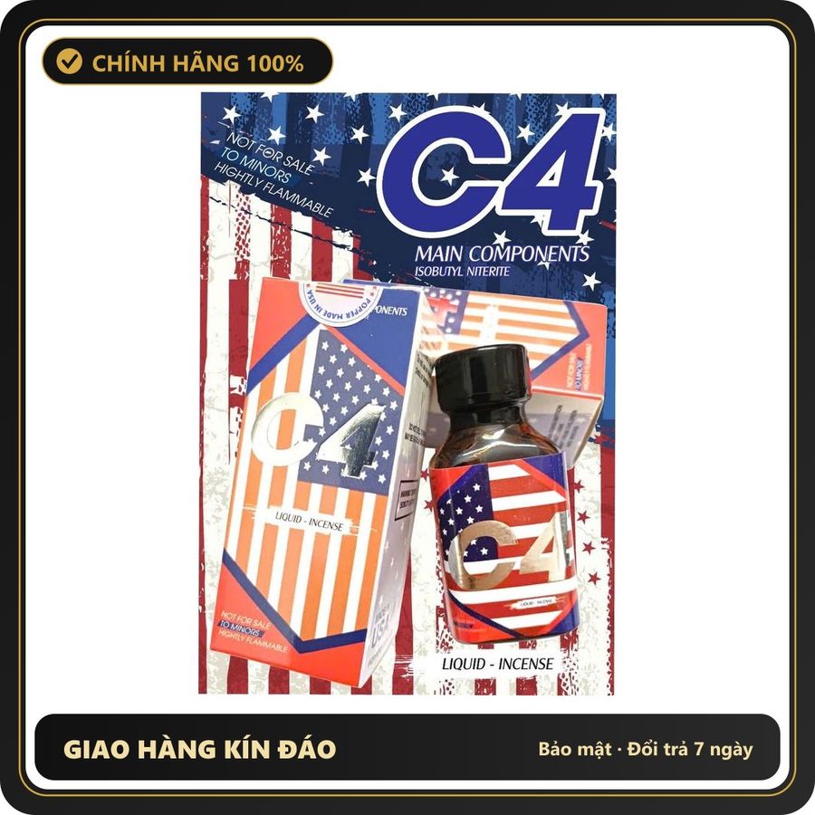 (Che Tên) ( ) Popper Nhập Khẩu USA 30ml, Dòng Mạnh, Cho Ng Sử Dụng Lâu Năm Hộp Trắng Kín
