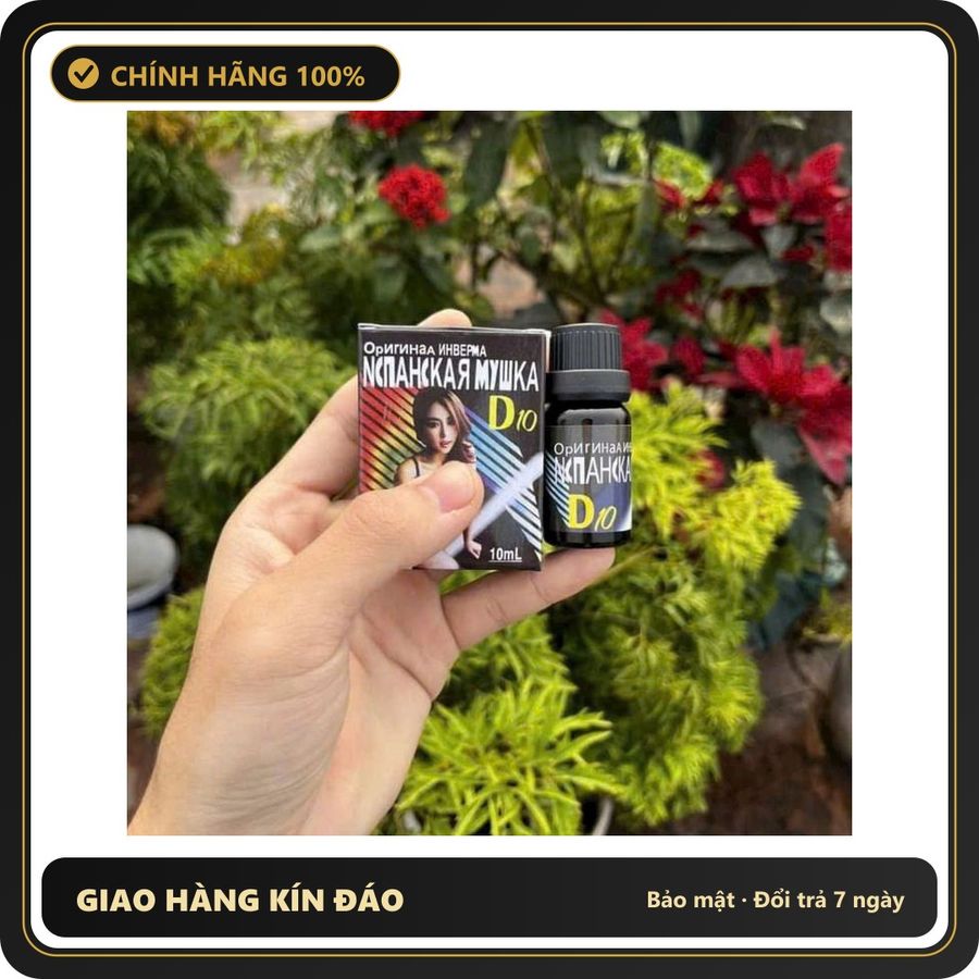 (Che Tên) Nước D10 Hàng Thái Lan 10ML Hòa Tan Cực Nhanh Hộp Trắng Kín