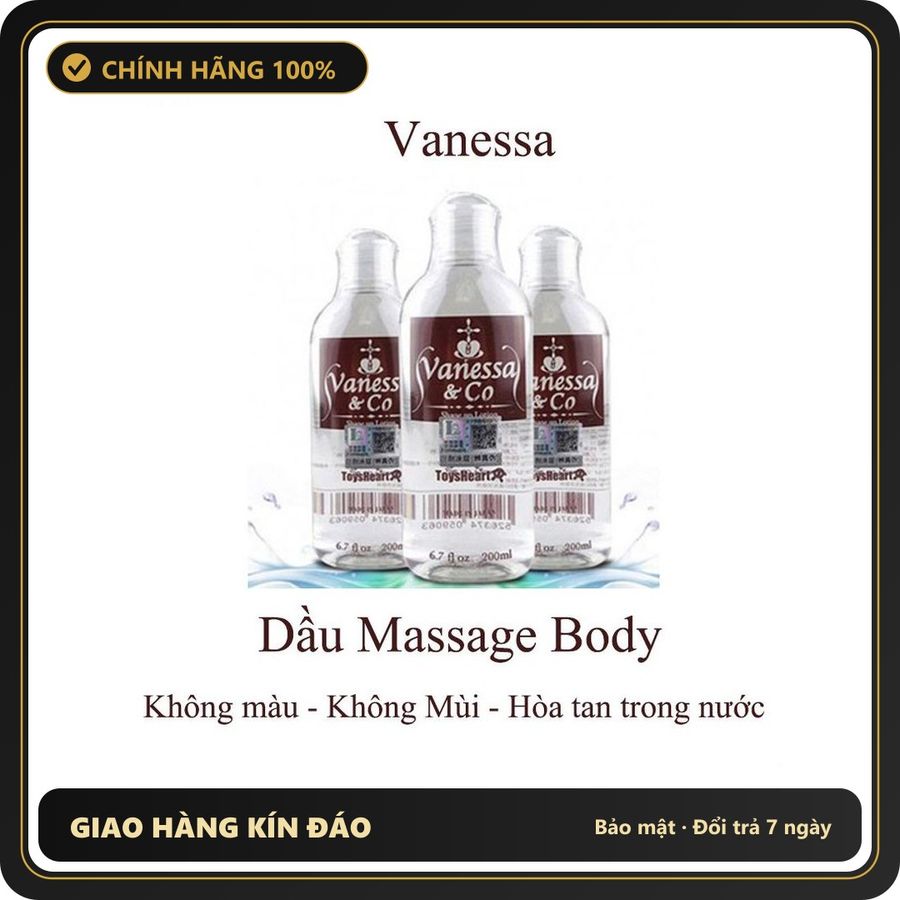 (Che Tên) Chất bôi trơn Vanessa & Co Nhật Bản 200ml – Gốc nước dịu nhẹ, trơn mượt tự nhiên Hộp Trắng Kín