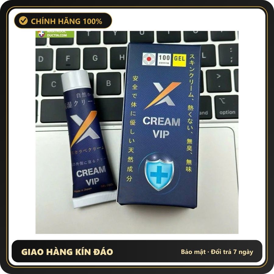 (Che Tên) Kem Dưỡng Da Nhạy Cảm X CREAM VIP Nhật Bản - Mỏng Nhẹ, Thấm Nhanh, Không Mùi, Dưỡng Ẩm Cho Nam Giới Chuẩn Auth