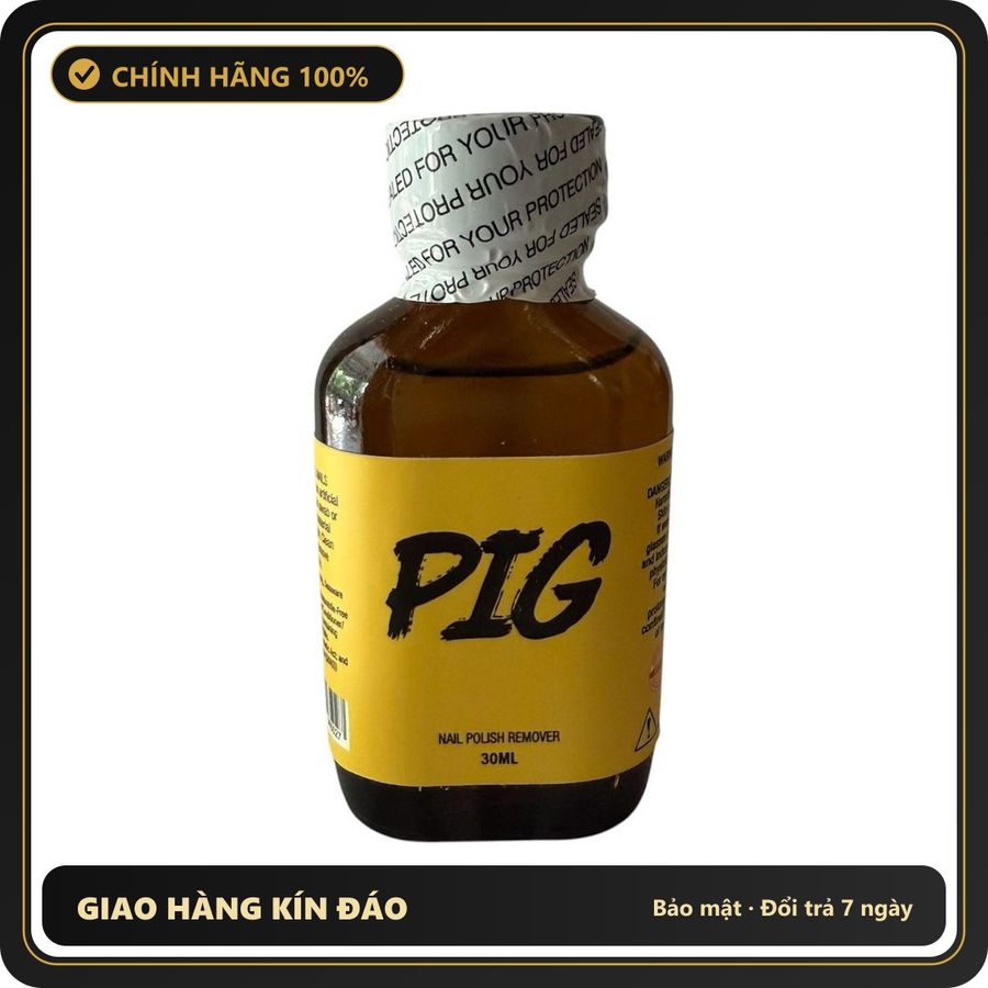 (Che Tên) Poppers Mỹ Pig Yellow 30ml Giao Nhanh Toàn Quốc - chai 30ml, hương dịu không nồng, hàng chuẩn nhập khẩu