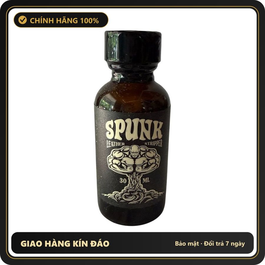 (Che Tên) Poppers Mỹ SPUNK 30ml - Leather Stripper Cao Cấp Bảo Đảm