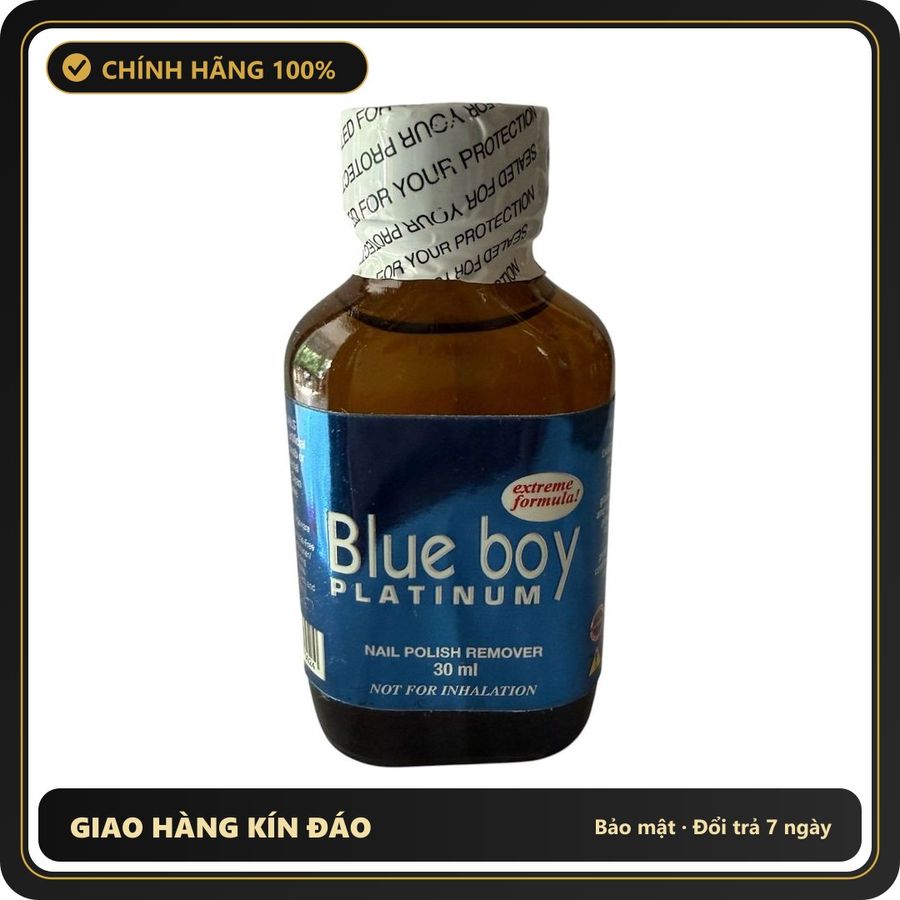 (Che Tên) Poppers Mỹ Blue Boy Platinum 30ml Giao Nhanh Toàn Quốc
