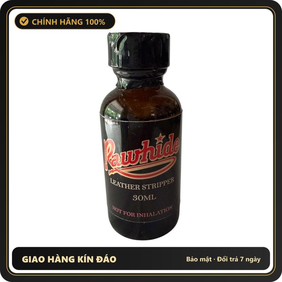 (Che Tên) Poppers Mỹ Raw hide 30ml - Leather Stripper Chuẩn Auth