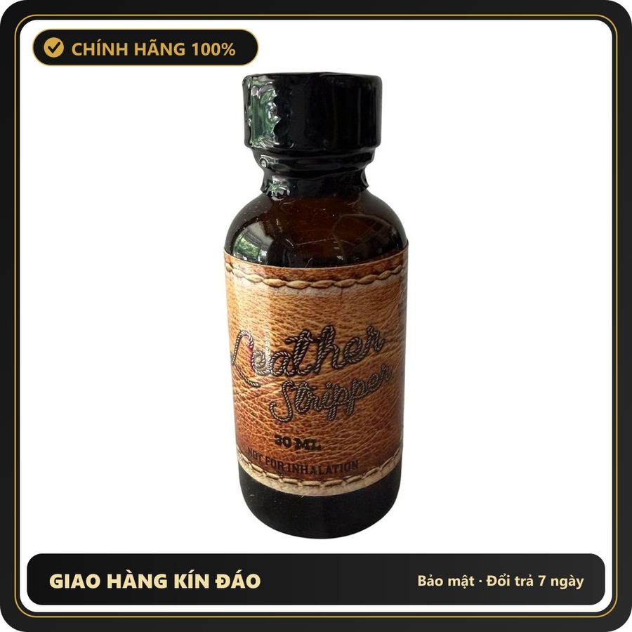 (Che Tên) Poppers Mỹ LeatherStripper DENIM 30ml Chuẩn Auth - chai 30ml, hương dịu không nồng, hàng chuẩn nhập khẩu