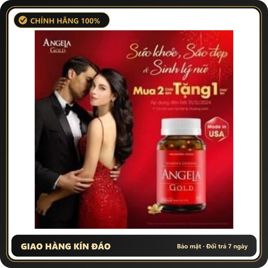 (Che Tên) [CHÍNH HÃNG COMBO 2H60V TẶNG 1H15V] Angela gold tăng cường sức khoẻ, sắc đẹp và sinh lý nữ 834940 Bảo Mật Tuyệt Đối