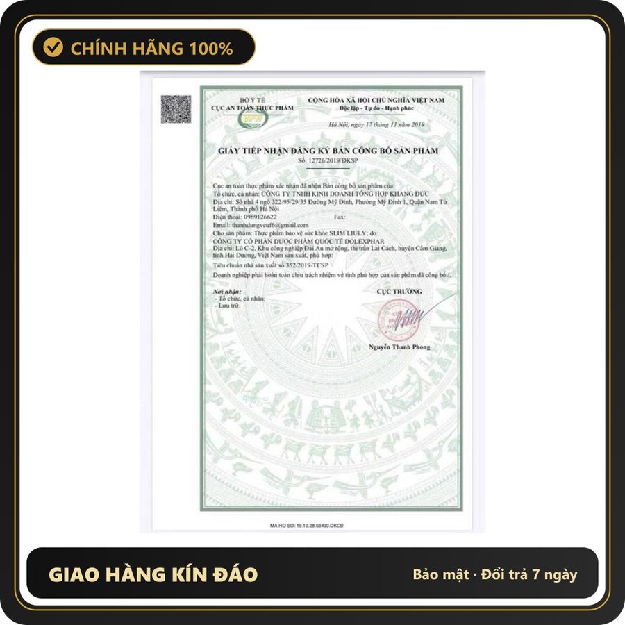 (Che Tên) Giảm cân, giảm mỡ thảo mộc SlimLiuly hàng chính hãng tặng Liuly Gift - Hàng Mới Về