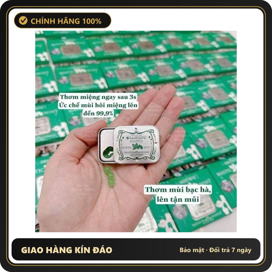 (Che Tên) Kẹo Ngậm MASTIC MINT BẠC HÀ BJ Cực Đỉnh Hàng Thái Lan Giao Nhanh Toàn Quốc