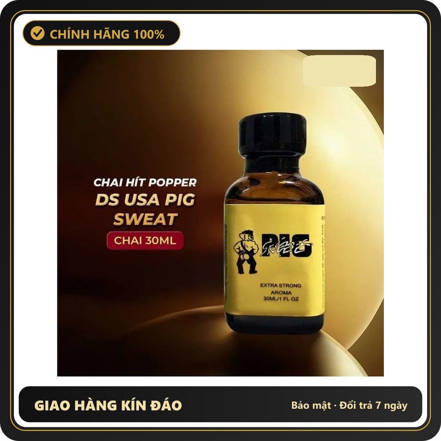 (Che Tên) Chai hít tăng khoái cảm hưng phấn Popper DS USA Pig Sweat Chai 30ml 894933 - Hàng Mới Về