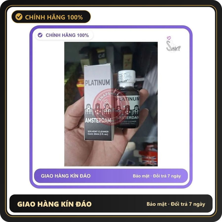 (Che Tên) Chai hít vào mũi, popper 30ml USA, Giúp Tăng Cường cảm giác Cực Mạnh, Phê Tới Đỉnh, Che Tên Hỗ Trợ 24/7 895644 Cao Cấp Bảo Đảm