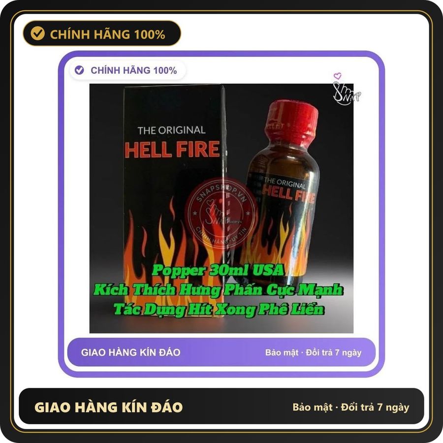 (Che Tên) Chai Hít Popper 30ml USA, Hít Xong Phê Liền, Dòng Cực Mạnh Phê Lâu Cho Ng Lờn Cao Cấp Bảo Đảm 895829 - Hàng Mới Về