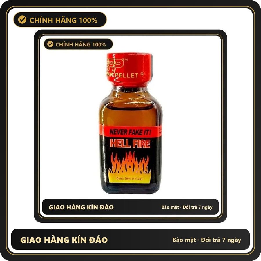 (Che Tên) Popper Hell Fire 30ml Chính Hãng Mỹ USA PWD 410292 - Hàng Mới Về 895853 Cao Cấp Bảo Đảm