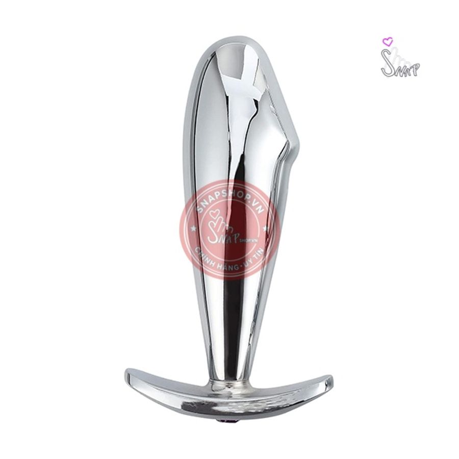 Phích cắm hậu môn inox hình dương vật siêu đẹp chính hãng - sạc USB, chống nước, chất liệu an toàn cho da - giao hàng che tên kín đáo