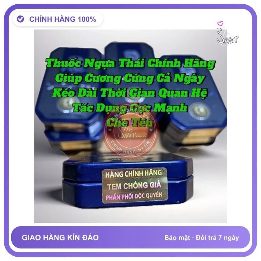 ( Chính Hãng Thái Lan) Ngựa Thái Hộp 10 Viên, Ko Tác Dụng Hoàn Tiền Gấp Đôi 