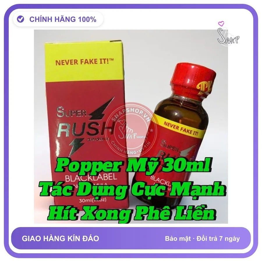 Popper giá tốt, dung tích 30ml, hàng chính hãng, nhập khẩu usa 