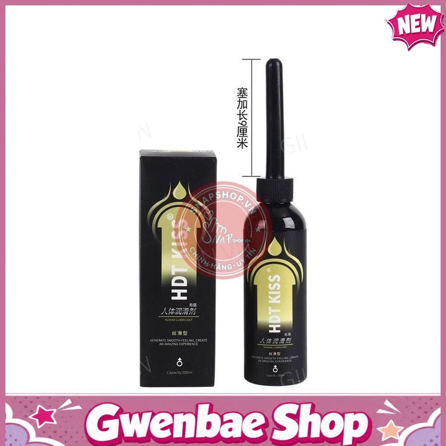Gel tạo trơn hậu môn HDT Kiss vàng siêu mượt 200ml Chính Hãng - Gwen Shop Chính Hãng