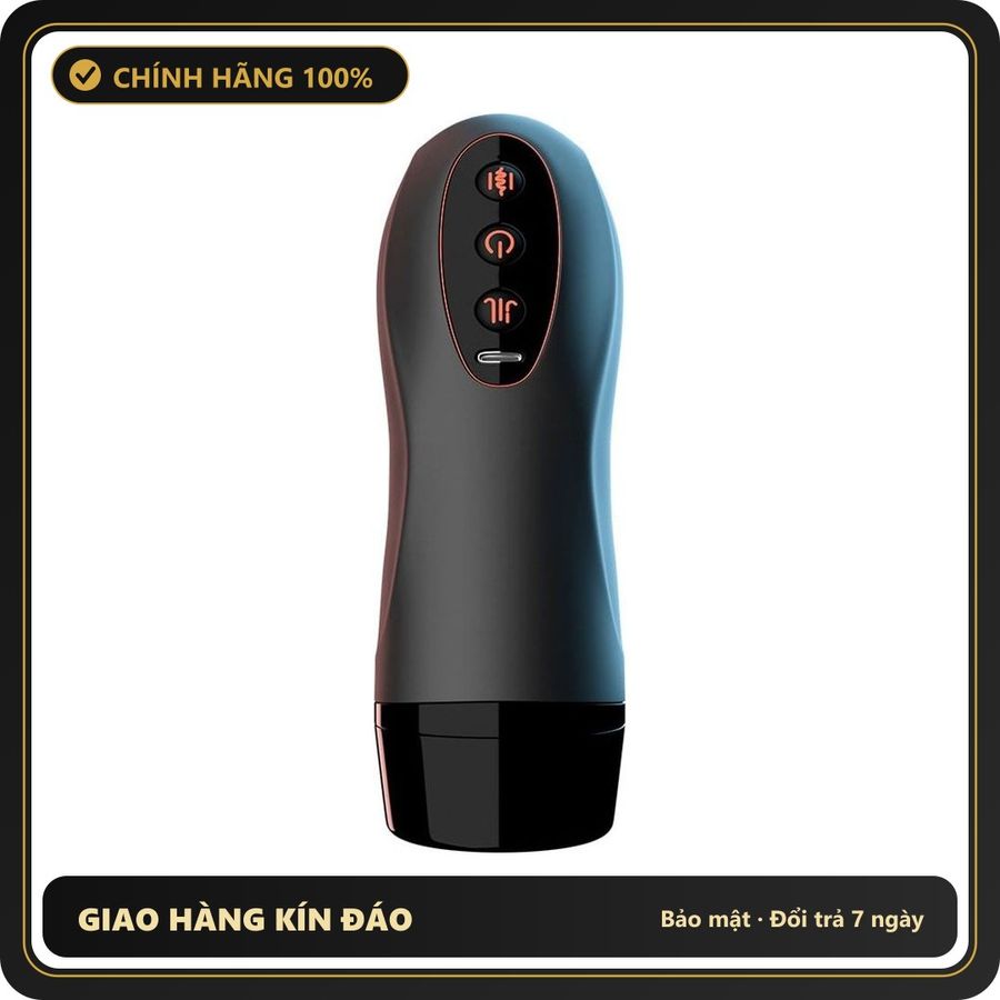 Âm đạo giả hít tường đa năng Jiuai Explorer Cup (có app) chính hãng - đế hít tường, có sưởi ấm, rung êm không tiếng động - giao hàng che tên kín đáo