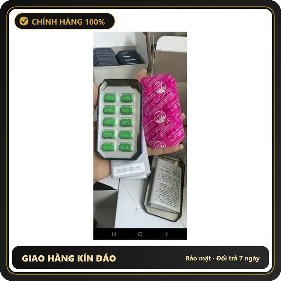 (Che Tên) Hàng Loại 1-Hộp Vỉ 10 Viên Ngựa Thái Xanh cho nam giới, ko tác dụng hoàn tiền gấp đôi - Hàng Mới Về