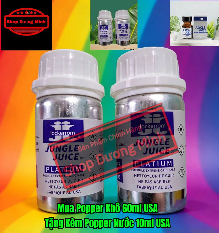 Mua Popper Khô 60ml USA Tặng Kèm Popper Nước 10ml USA Cùng Loại