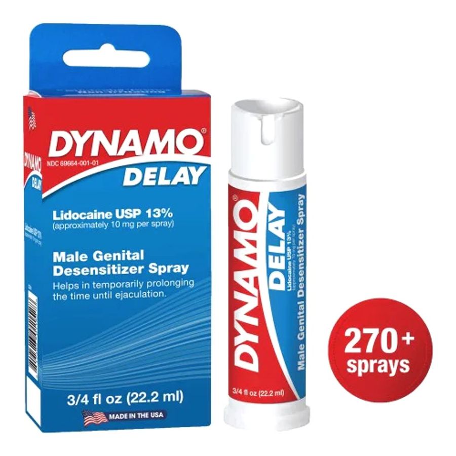 Sản Phẩm Chính Hãng Loại 1 - USA Dynamo Delay Spray-Dung Dịch Xịt hỗ trợ kéo dài thời gian - Mỹ-22.2ml, giao hàng kín đá