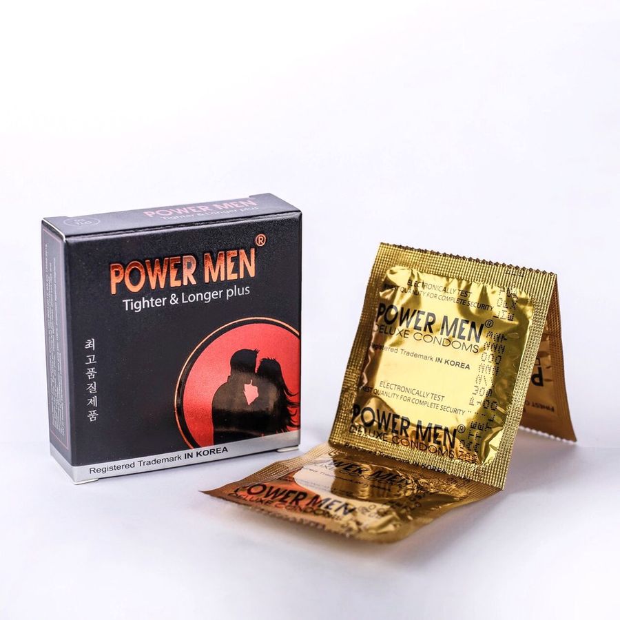Phiên Bản Chính Hãng - Bao Su Cao Cấp Ôm Khít Power Men Size Việt Tighter Longer Plus 30mm - ôm sát cảm giác thật, giao 