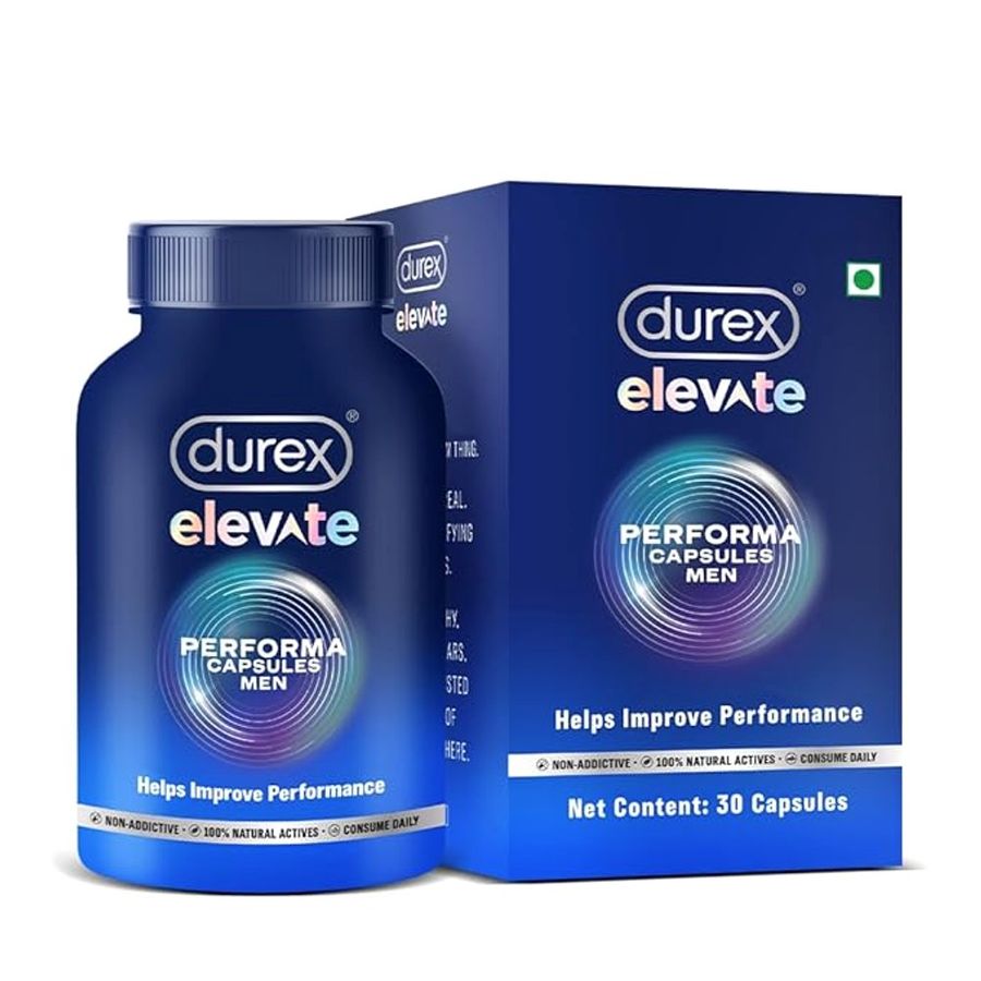Bản Nhập Khẩu Cao Cấp - Viên Hỗ Trợ Durex Elevate Performa Shilajit Dành Cho Nam Giới 30 Capsules - hàng nhập khẩu, dùng