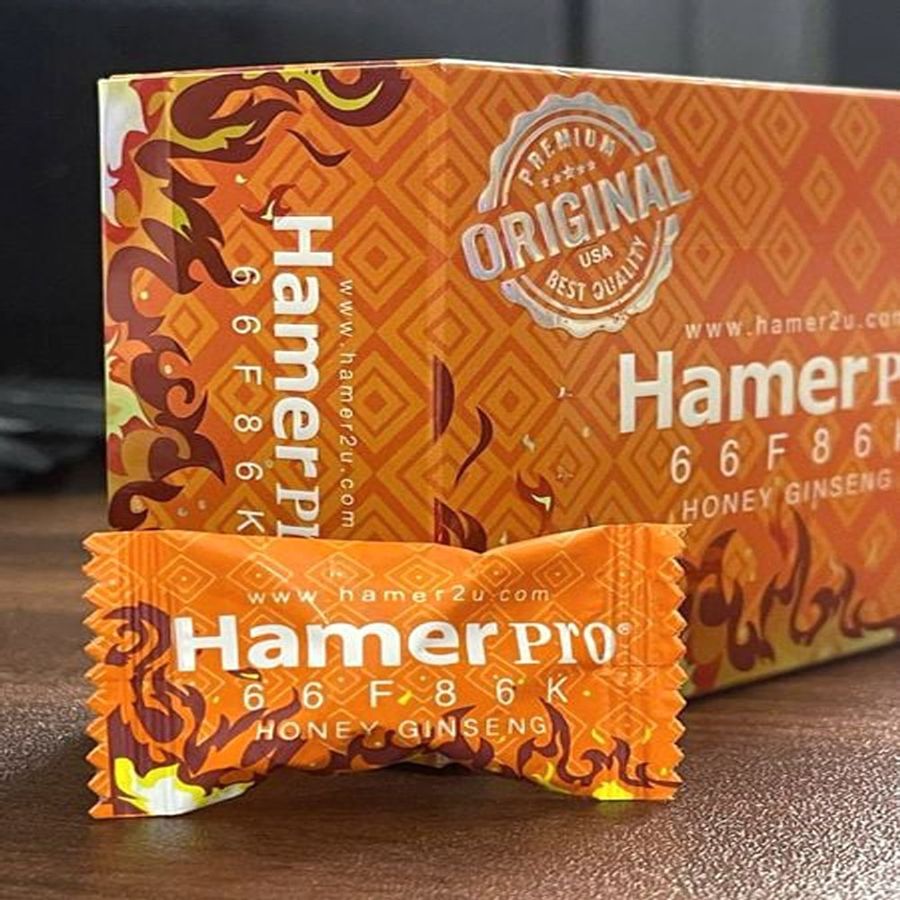 Phiên Bản Chính Hãng - Kẹo ngậm Hamer pro vị mật ong Mỹ cải tiến TCSL nam hiệu quả mẫu 2, giao hàng kín đáo