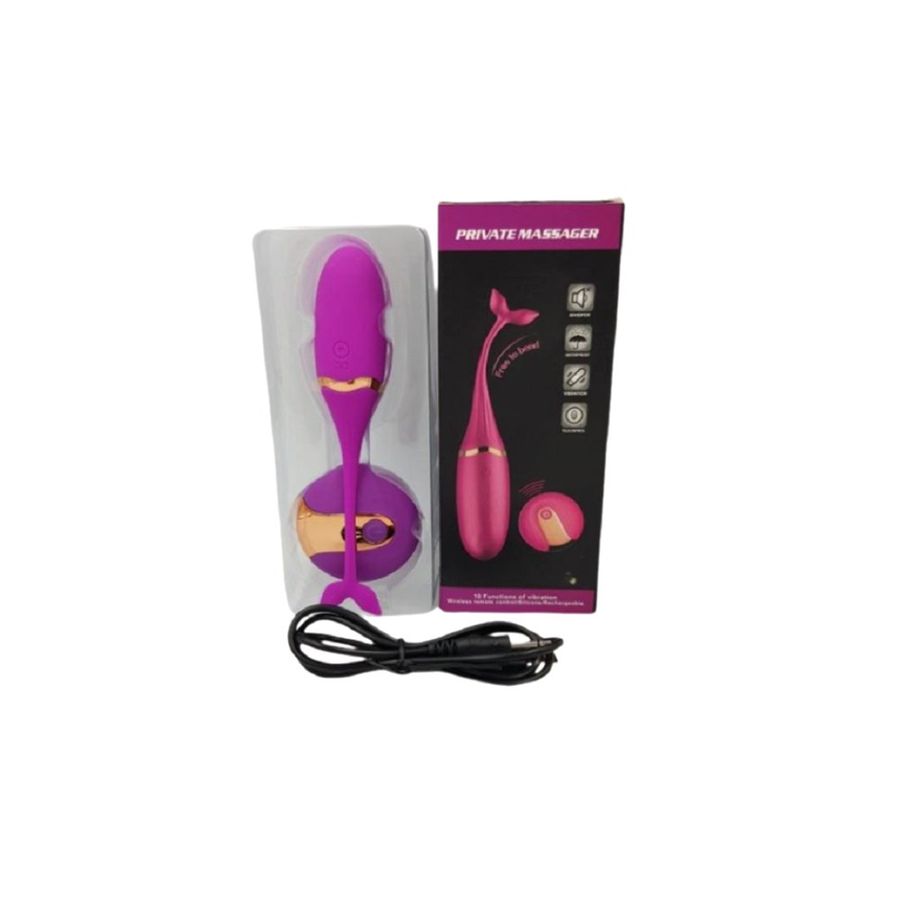 Phiên Bản Chính Hãng - Thiết Bị Massage Rung không dây 10 chế độ, điều khiển từ xa mẫu 2 - nhiều chế độ, sạc pin tiện dụ