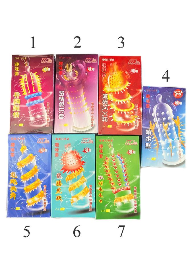 Hàng Chuẩn Nhập Khẩu - Combo Bao Su Cao Cấp Super Gold Gai Bi Râu Giúp Tăng Kích Thích - ôm sát cảm giác thật, giao hàng