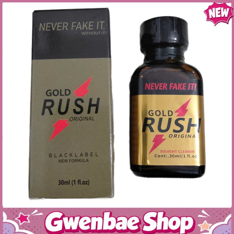 Chai Hít Tăng Khoái Cảm Kích Thích Bao Phê Popper Gold Rush Original Never Fake It 30ml - Gwenshop Chính Hãng