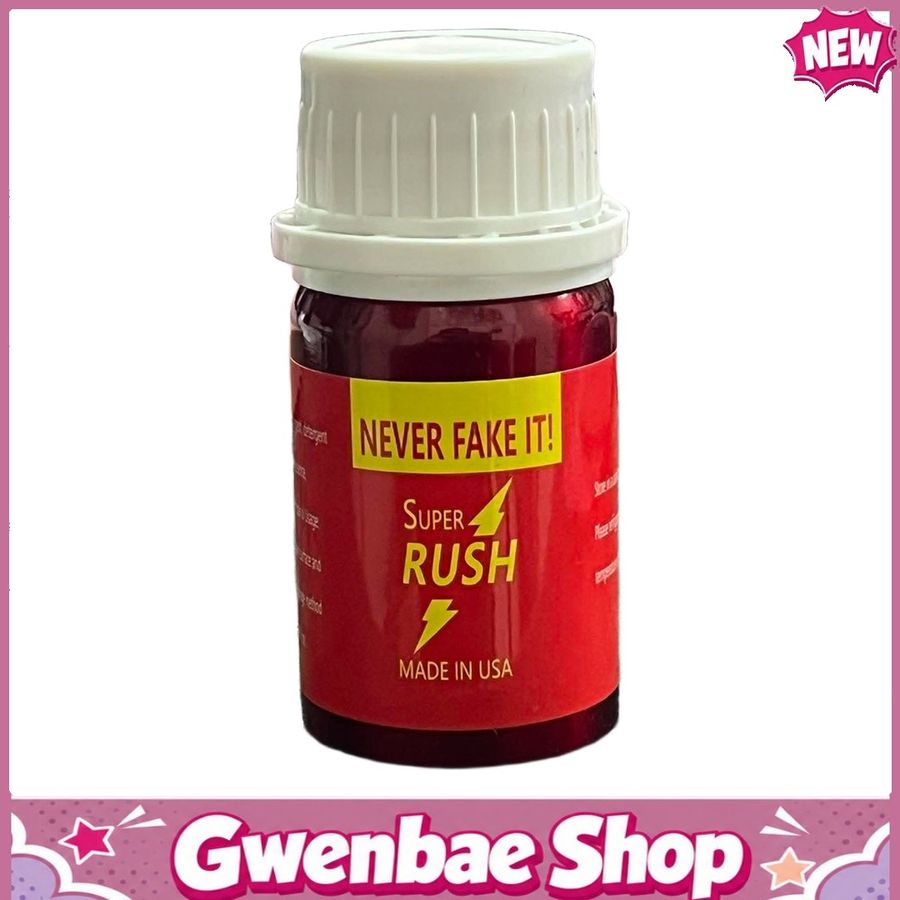 Chai Hít Tăng Khoái Cảm Kích Thích Bao Phê Popper Khô Super Rush Never Fake It Made In USA 60g - Gwenshop Chính Hãng