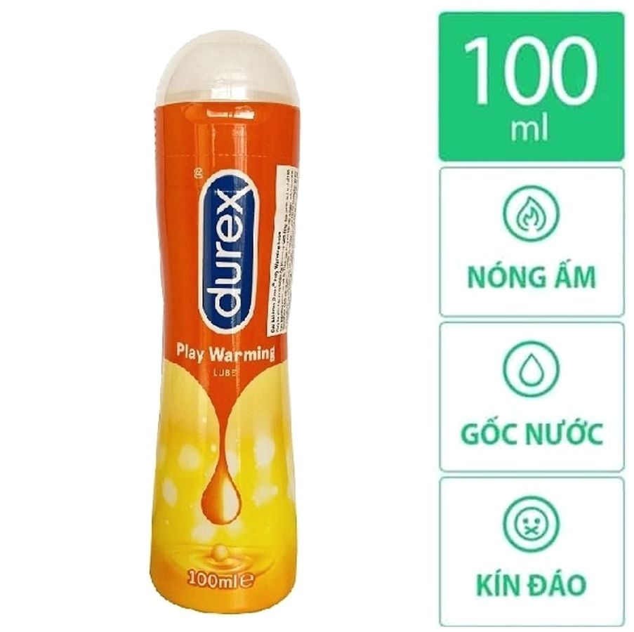 Bản Nhập Khẩu Cao Cấp - Dung Dịch Bôi Trơn Ấm Nóng Durex Play Warming 100ml - dịu nhẹ, không gây khô rát
