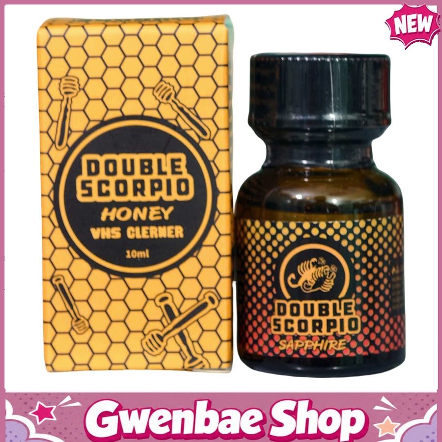 Chai Hít Tăng Khoái Cảm Kích Thích Bao Phê Popper Double Scorpio Saphire Honey VHS Cleaner 10ml - Gwenshop Chính Hãng