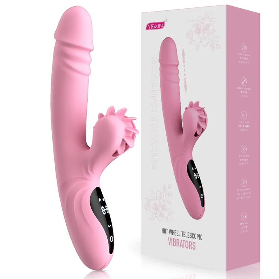 Phiên Bản Chính Hãng - Dương Vật Giả Yeain Hot Whee 5 Trong 1 Cực Đỉnh SCALING TONGUE - chất liệu mềm mịn, an toàn cho d