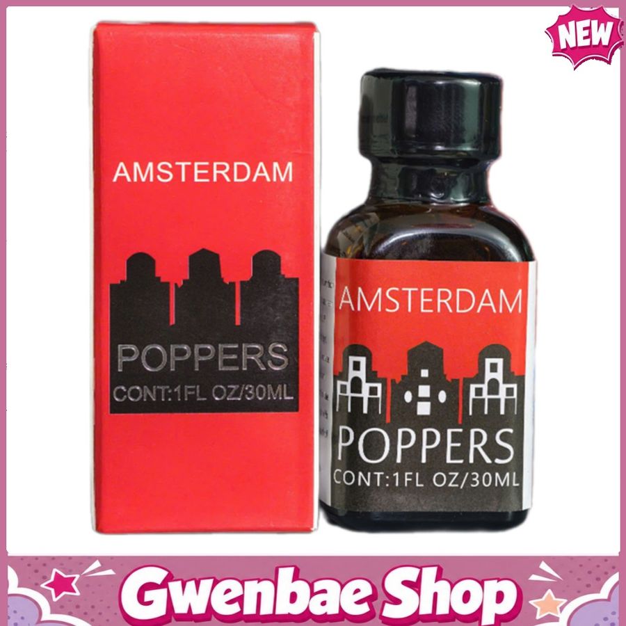 Chai Hít Tăng Khoái Cảm Kích Thích Bao Phê Tăng Kích Thích Popper Amsterdam Chính Hãng Chai 30ml - Gwenshop Chính Hãng