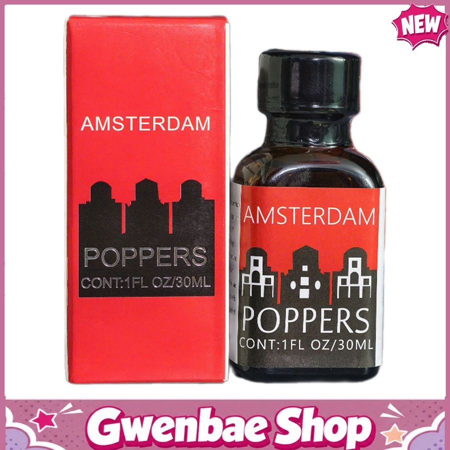 Chai Hít Kích Thích Bao Phê Tăng Khoái Cảm Tăng Kích Thích Popper Amsterdam Chính Hãng Chai 30ml - Gwenshop Chính Hãng